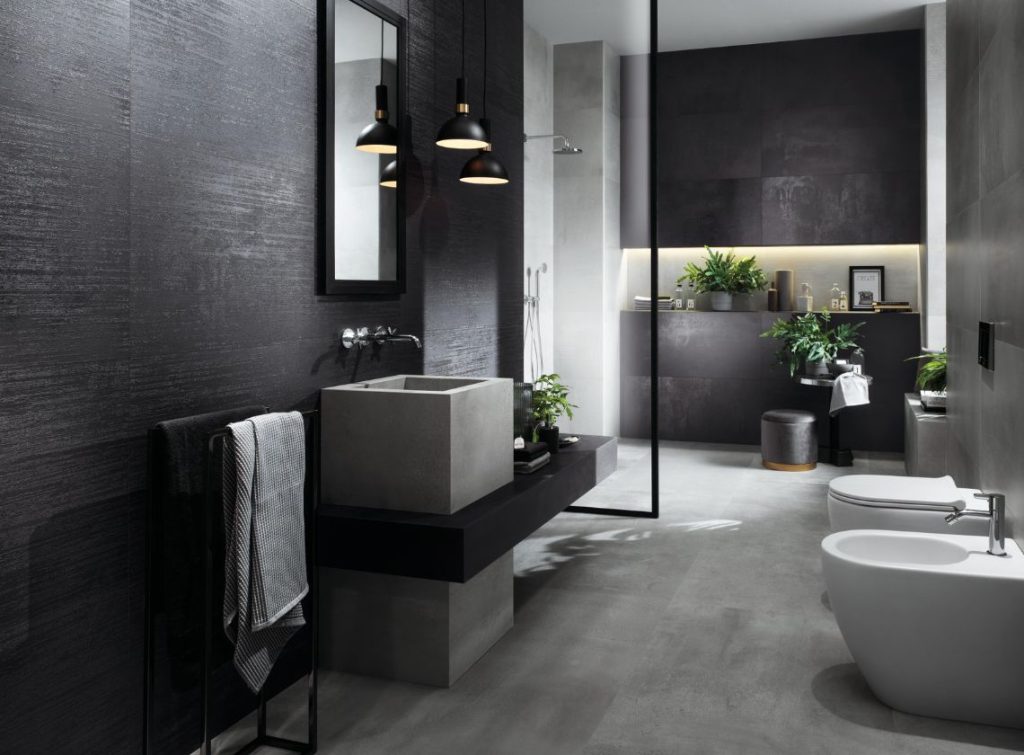 Μπάνιο με μαύρο πλακάκι: Cozy & premium