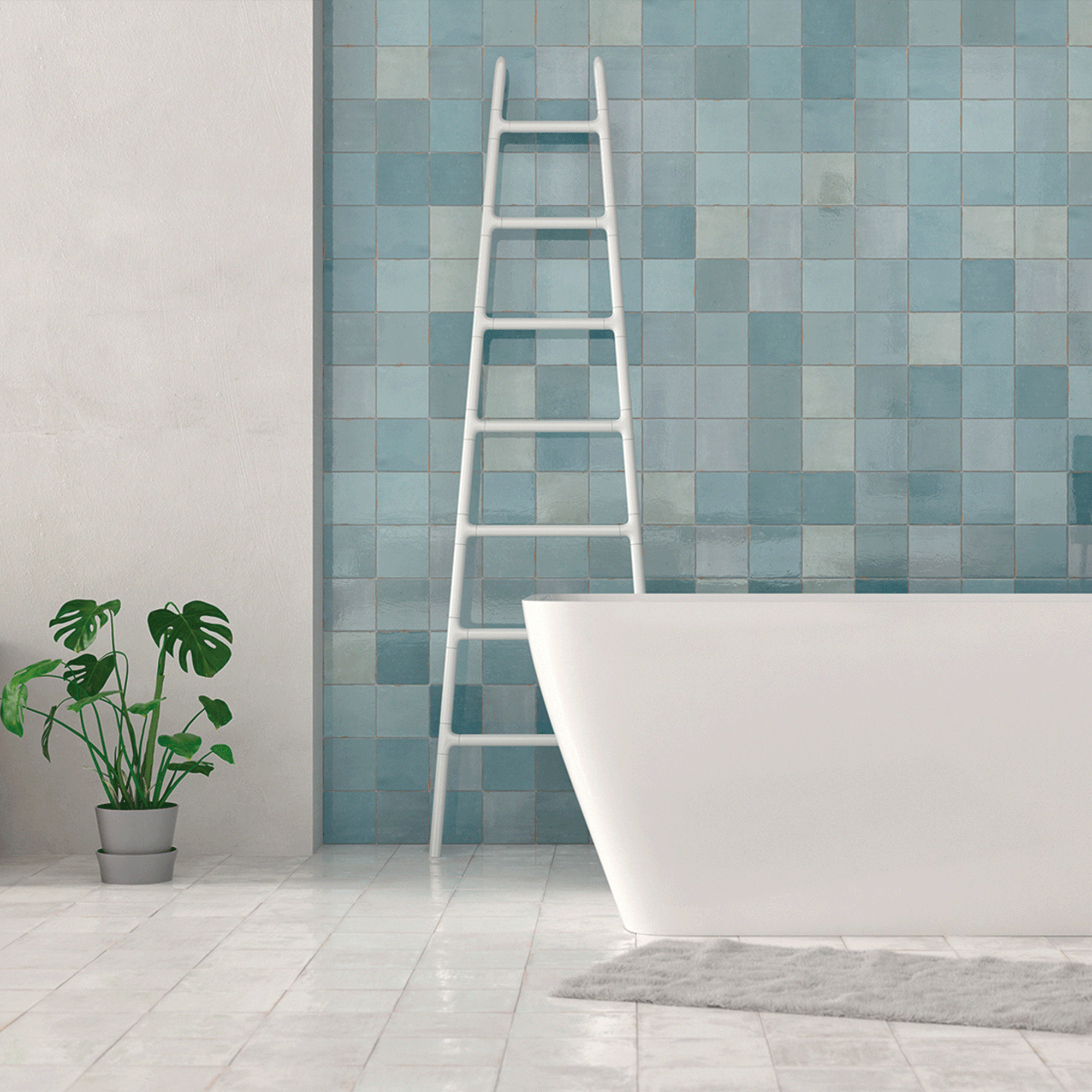 12,5X12,5 MESTIZAJE ZELLIGE AQUA GLOSSY