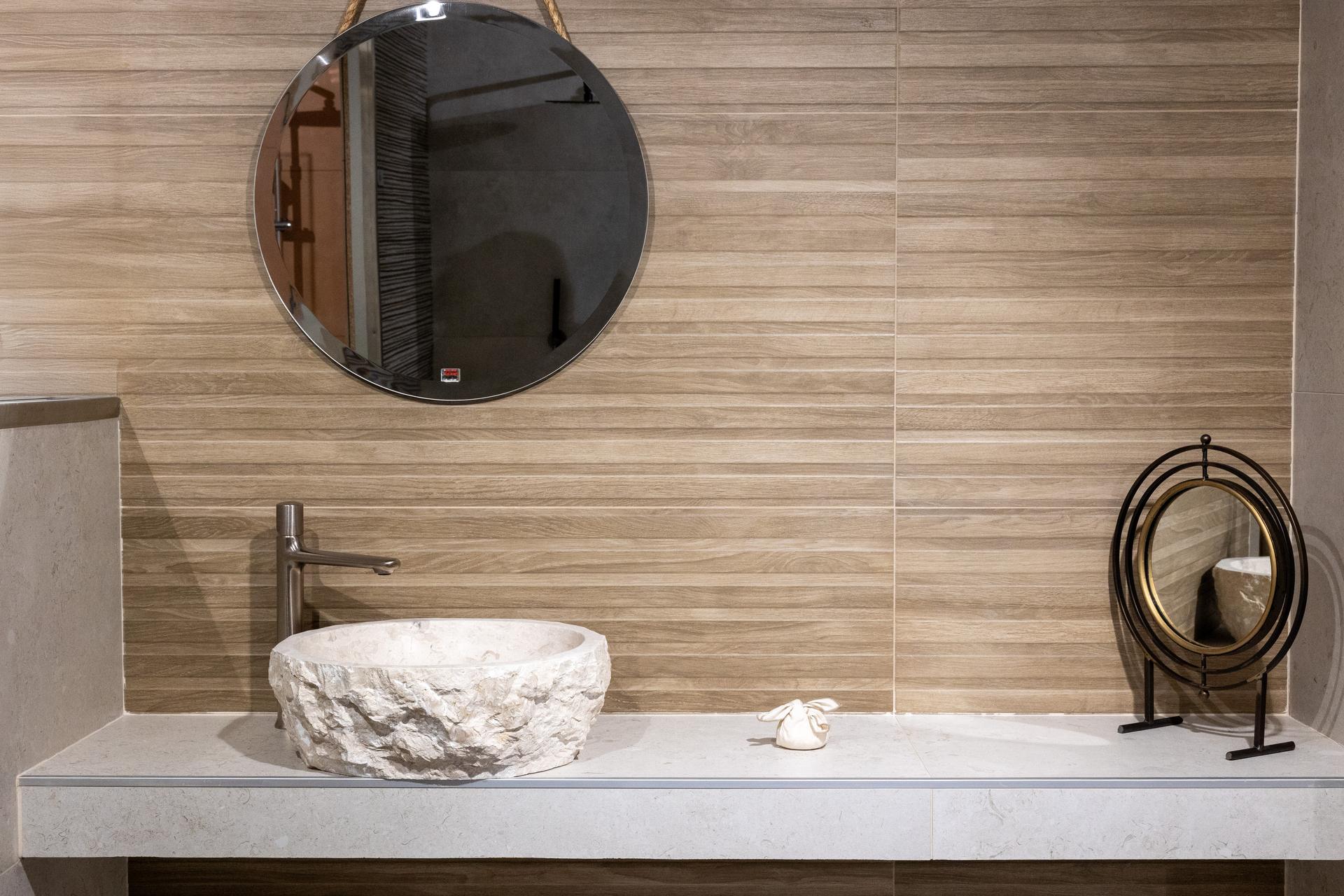 LAVABO ASTRATTO BEIGE .D.45 H.15