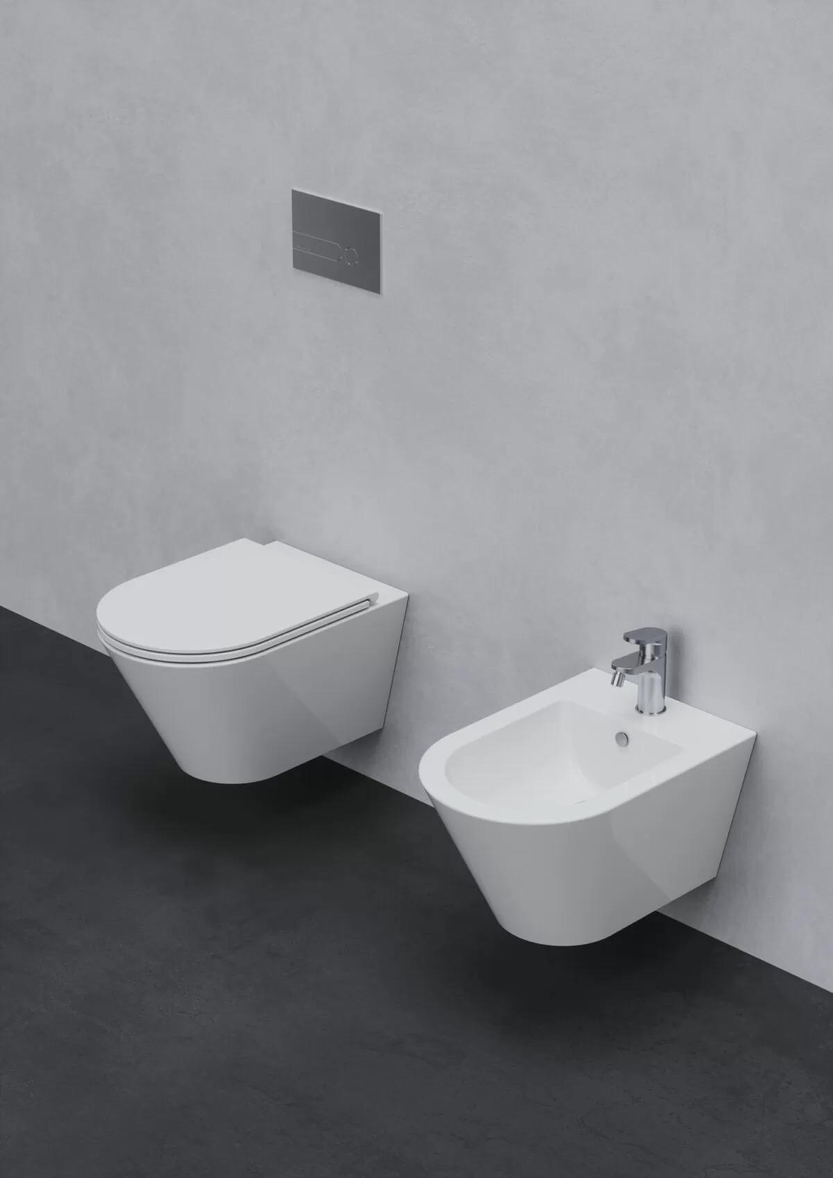 FORMA VORTEX WC PAN RIMLESS EASY CLEAN BIANCO LUCIDO