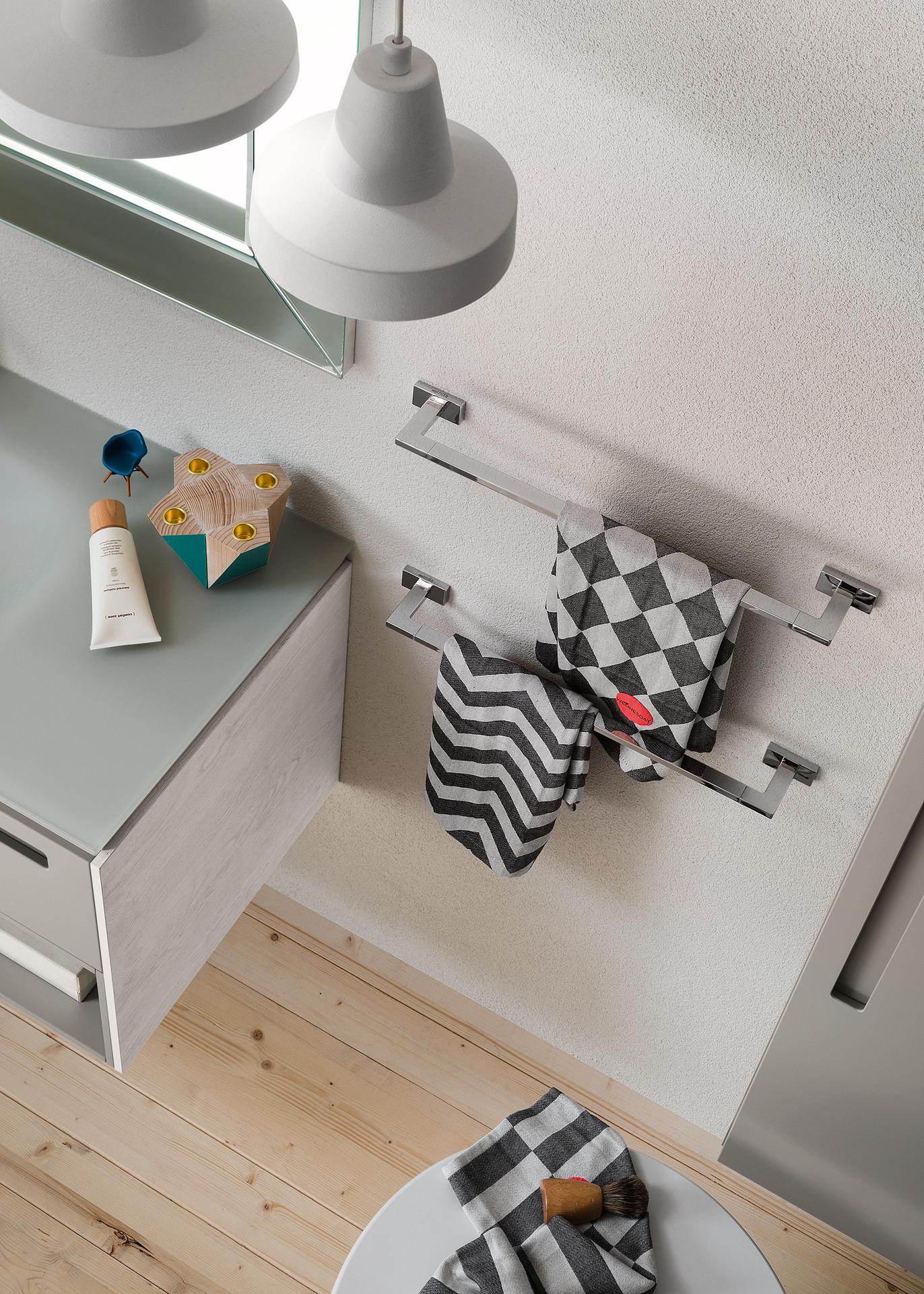 LEA TOWEL HOLDER 45CM CHROME