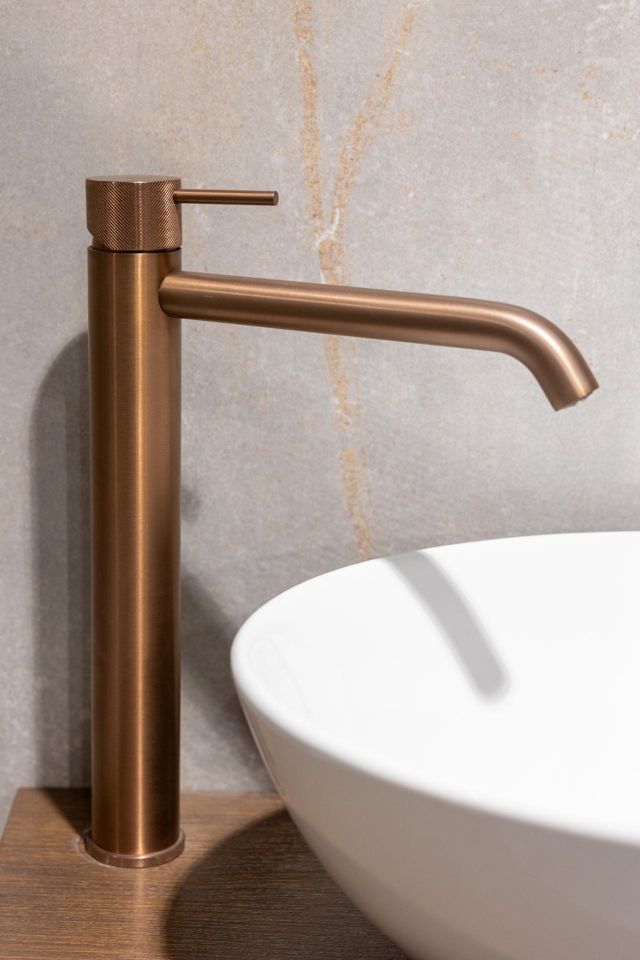 BASIN HIGH WITHOUT W INOX PVD COPER