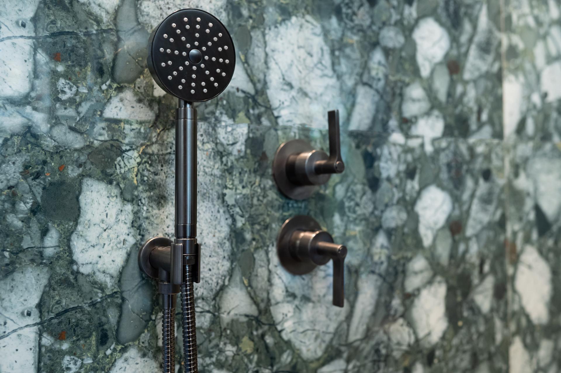 GRACE LEVER Expsoed Part for concealed Brushed Black Titanium PVD