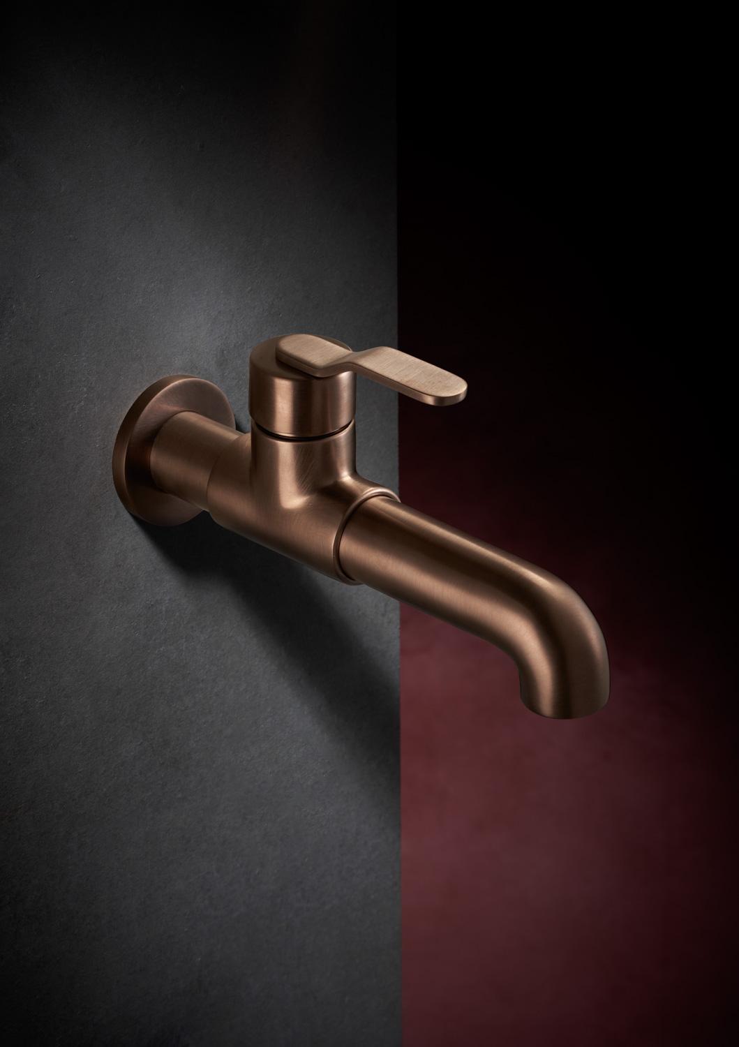 CENTURY MONOMANDO LAVABO FRONTAL COPPER PVD