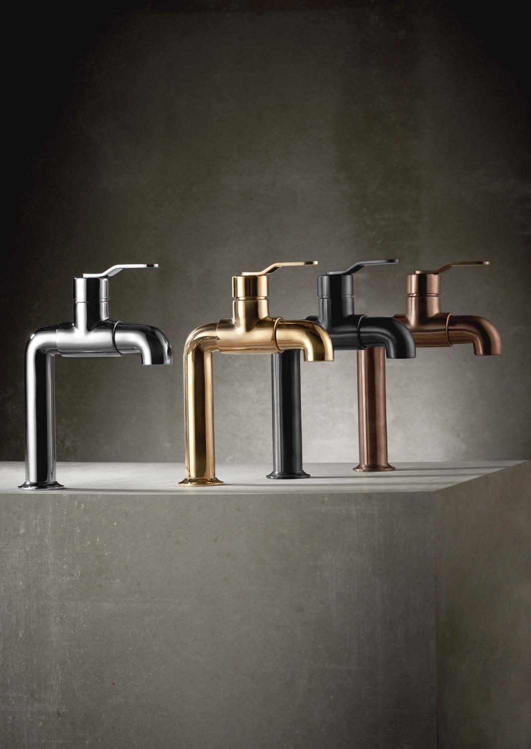 CENTURY MONOMANDO LAVABO HORIZONTAL 7252 GUN METAL PVD