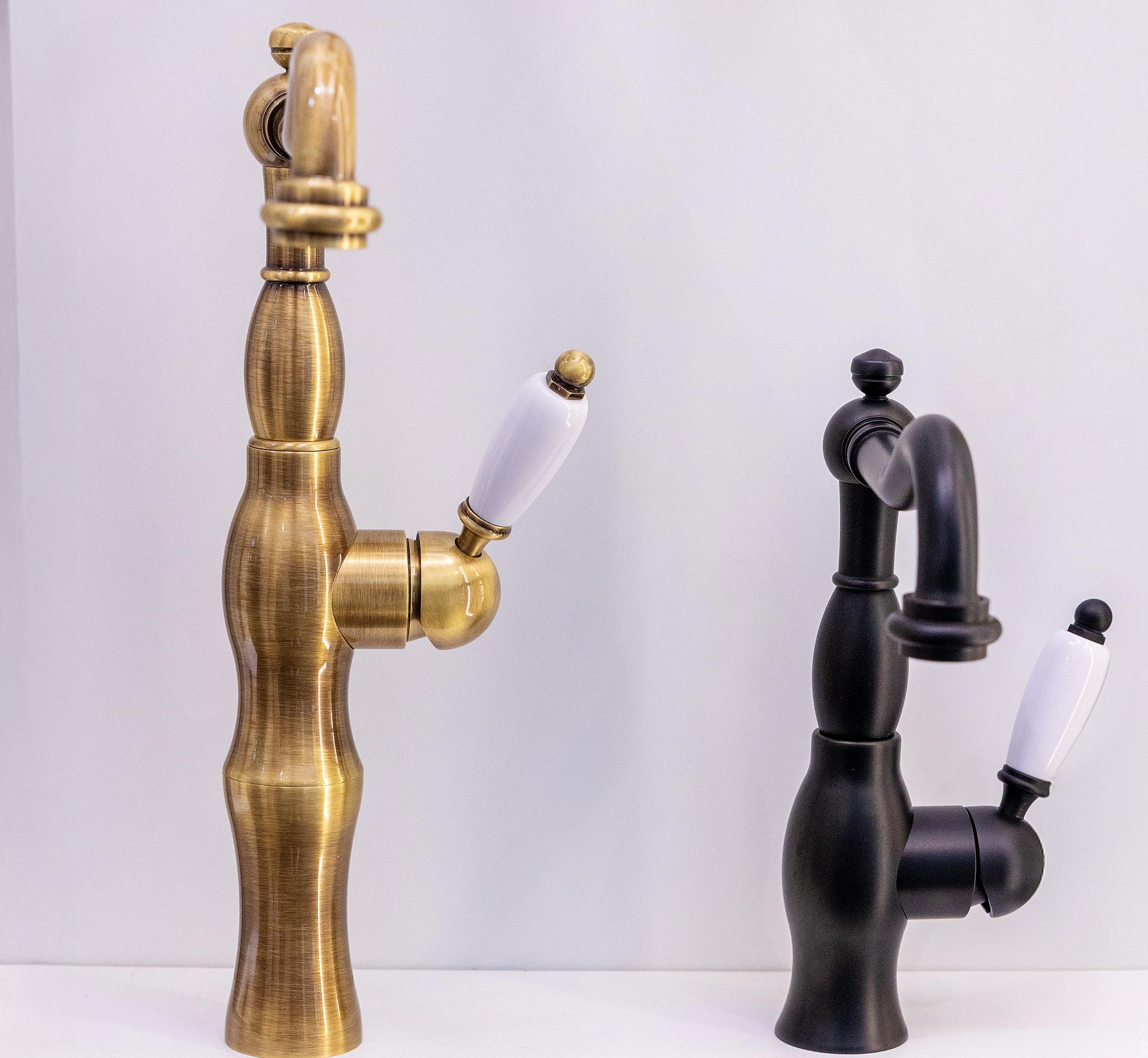 LONDON COLUMN BASIN MIX BRONZE WITHOUT POP-UP WASTE